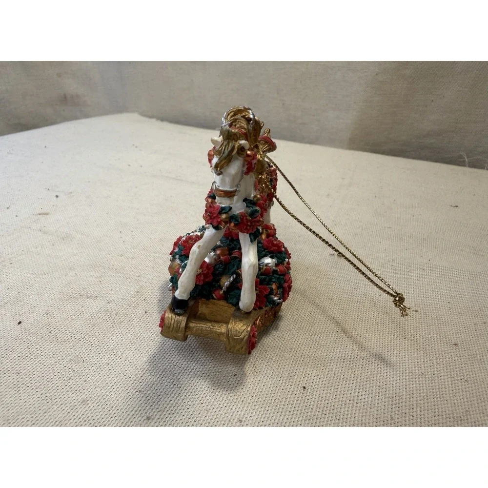 San Francisco Music Box Co Christmas Rocking Horse Ornament Figure 5